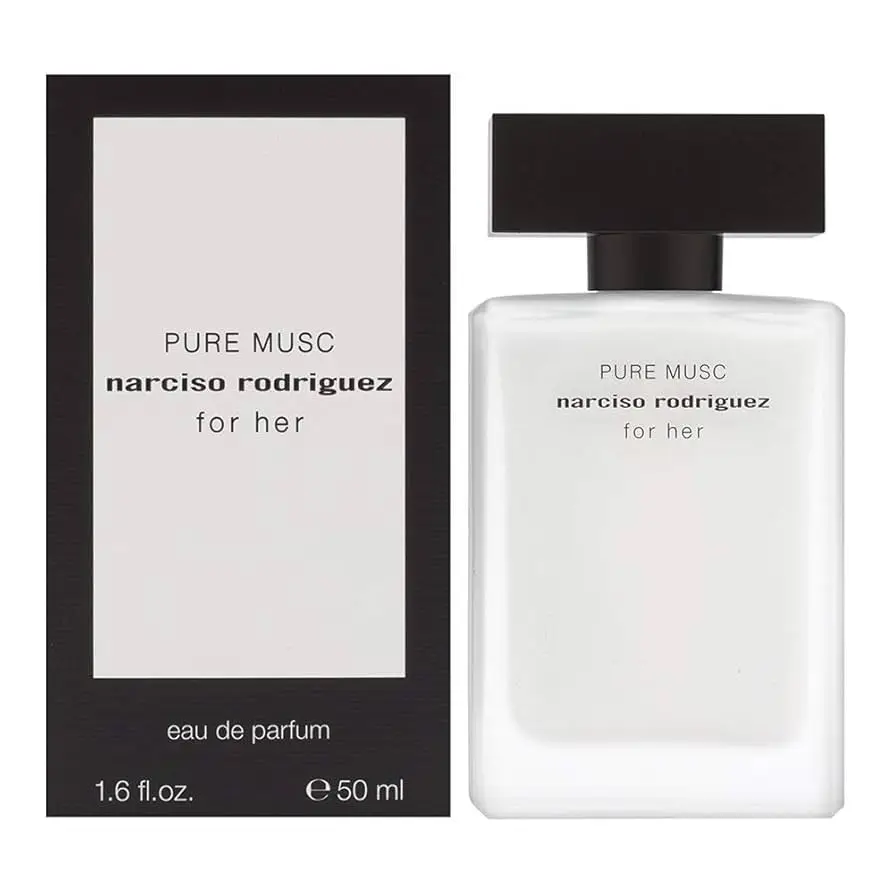 Narciso Rodriguez For Her Pure Musc EDP 50 ml - Fragancia Femenina con Notas de Almizcle Blanco, Jazmín y Ámbar