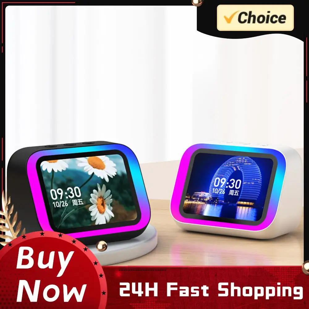 

Умная колонка-голосовой помощник, портативная Bluetooth-колонка с RGB-подсветкой, домашняя колонка для спальни и гостиной