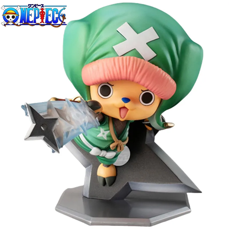 

One Piece Figure Wano Country Kimono Ninja Pop Chopper Doorman Can Change Hands High Quality Model Collectible Trendy Ornament