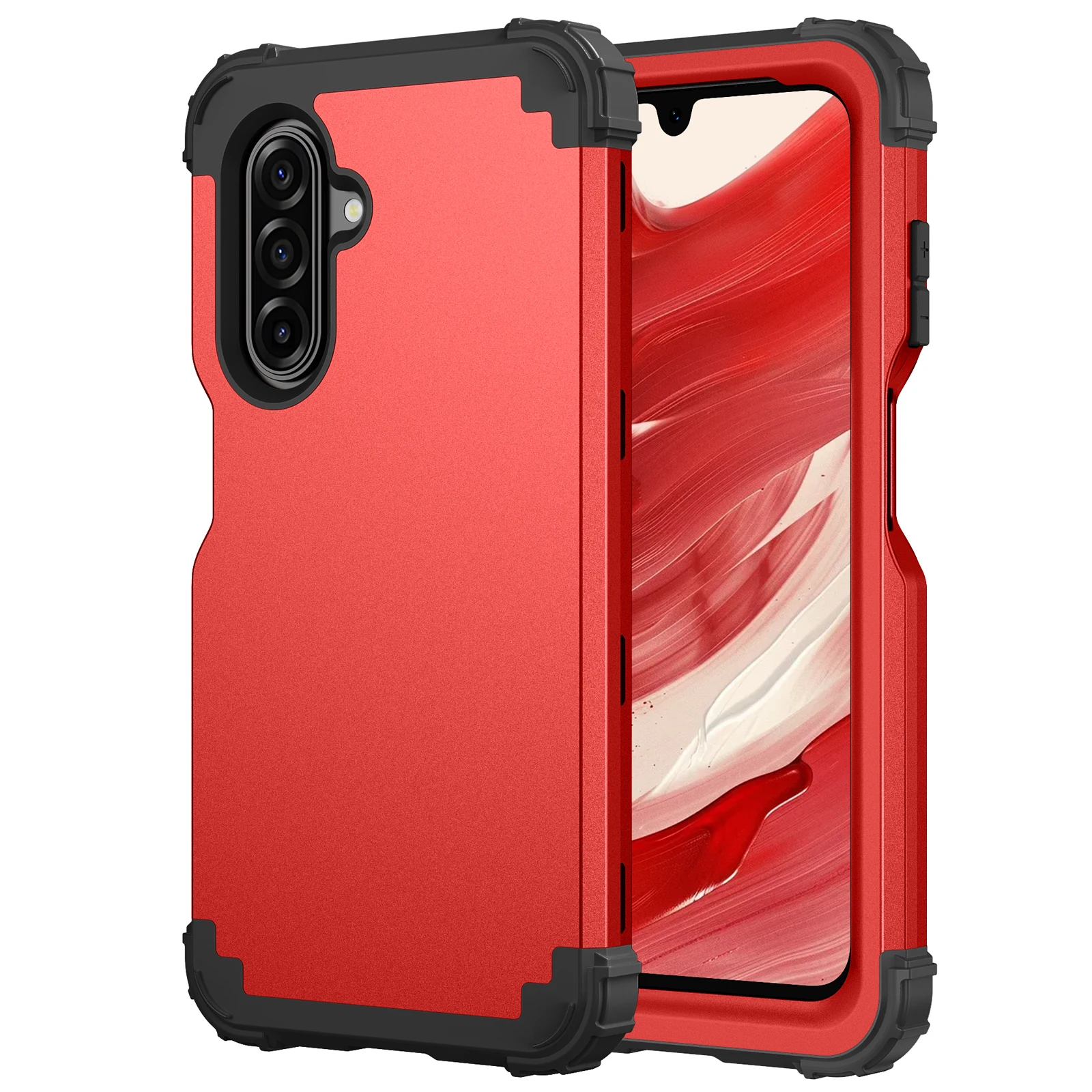 3-in-1 Heavy-Duty-Schutzhülle für Samsung Galaxy A17 A37 A57 A16 A26 A36 A56 A15 A35 A55 A14 A54 5G Silikon-Kunststoff-Abdeckung – Detail 10