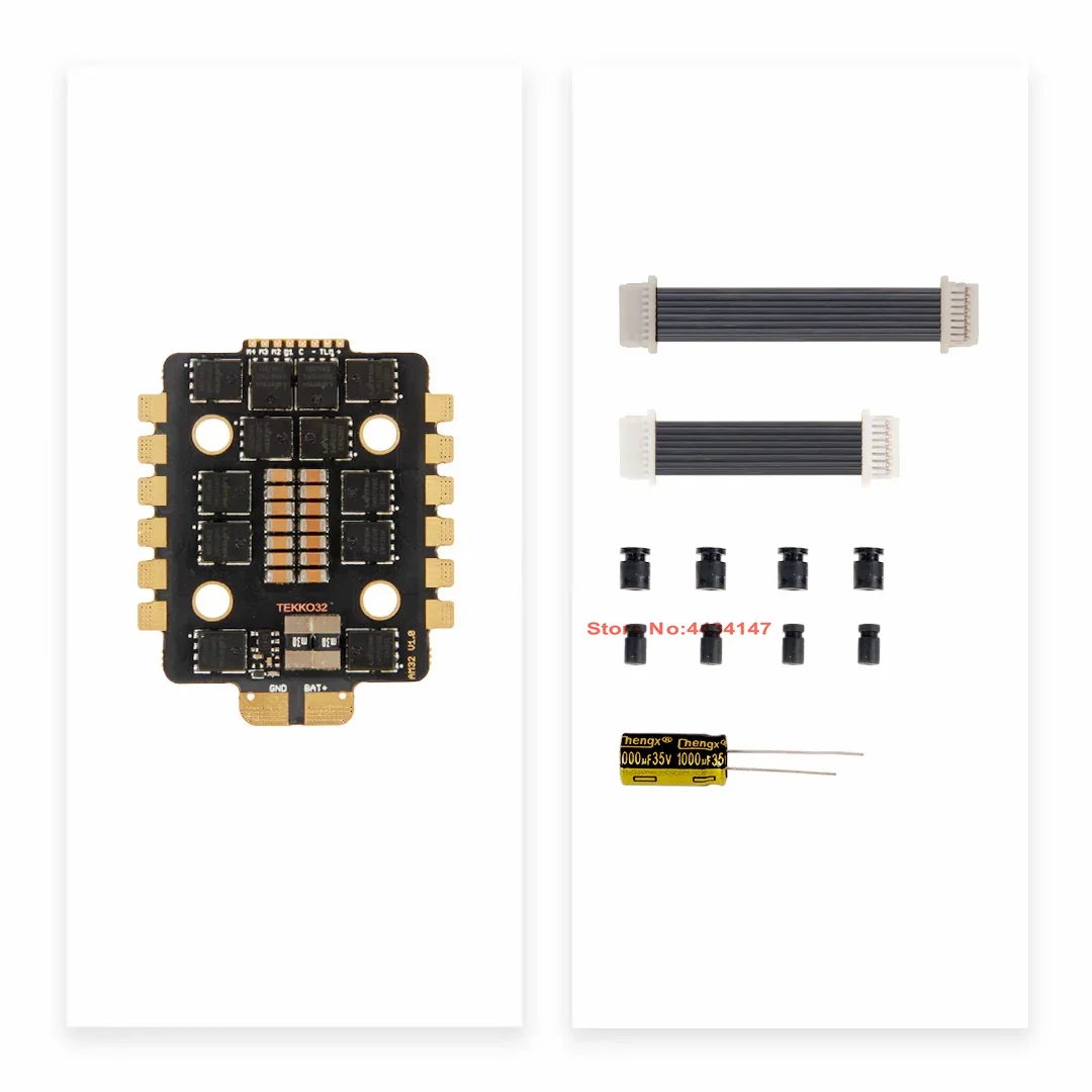 Holybro High Quality Tekko32 F4 50A 4in1 mini ESC AM32 Blheli_32 DShot2400 4-6S Brushless ESC 20x20mm for RC Drone FPV Racing