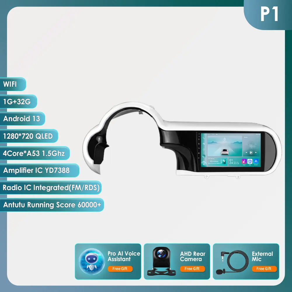 2din Android13 Autoradio Voor Renault Twingo 2014-2024 Auto Multimediaspeler Autoradio Navigatore Draadloze Carplay 360Camera