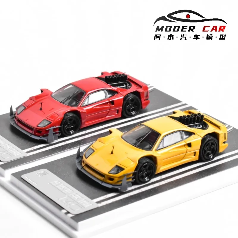 

DCM 1:64 F40 Explosion flip light AI.YASID CUSTOM Die cast alloy car model Collection Display toys for boys and girls gifts.