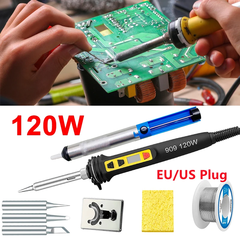 

220V/110V 120W Internal Thermal LED Digital Display Adjustable Temperature Constant Temperature 200-600℃ Electric Soldering Iron