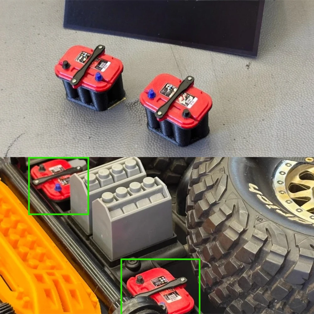 

2 шт. пластиковые батарейки с имитацией отсека двигателя для 1/7 UDR Short Card TRAXXAS аксессуары