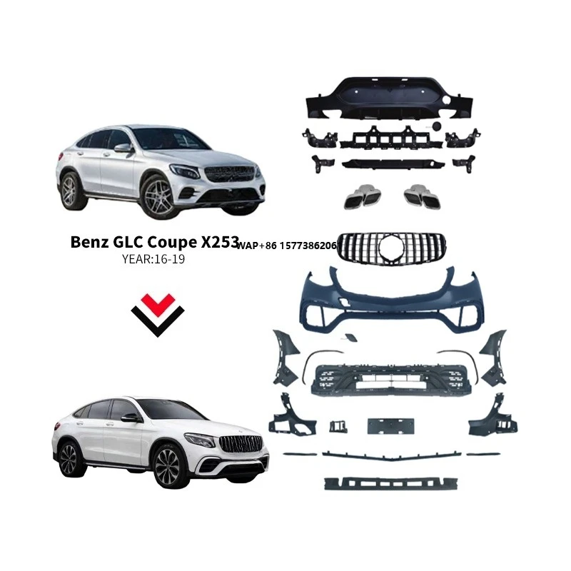 

Facelift for Glc X253 Rear Diffuser Car Body Conversion Kit Glc X253 Modification 2016-2019