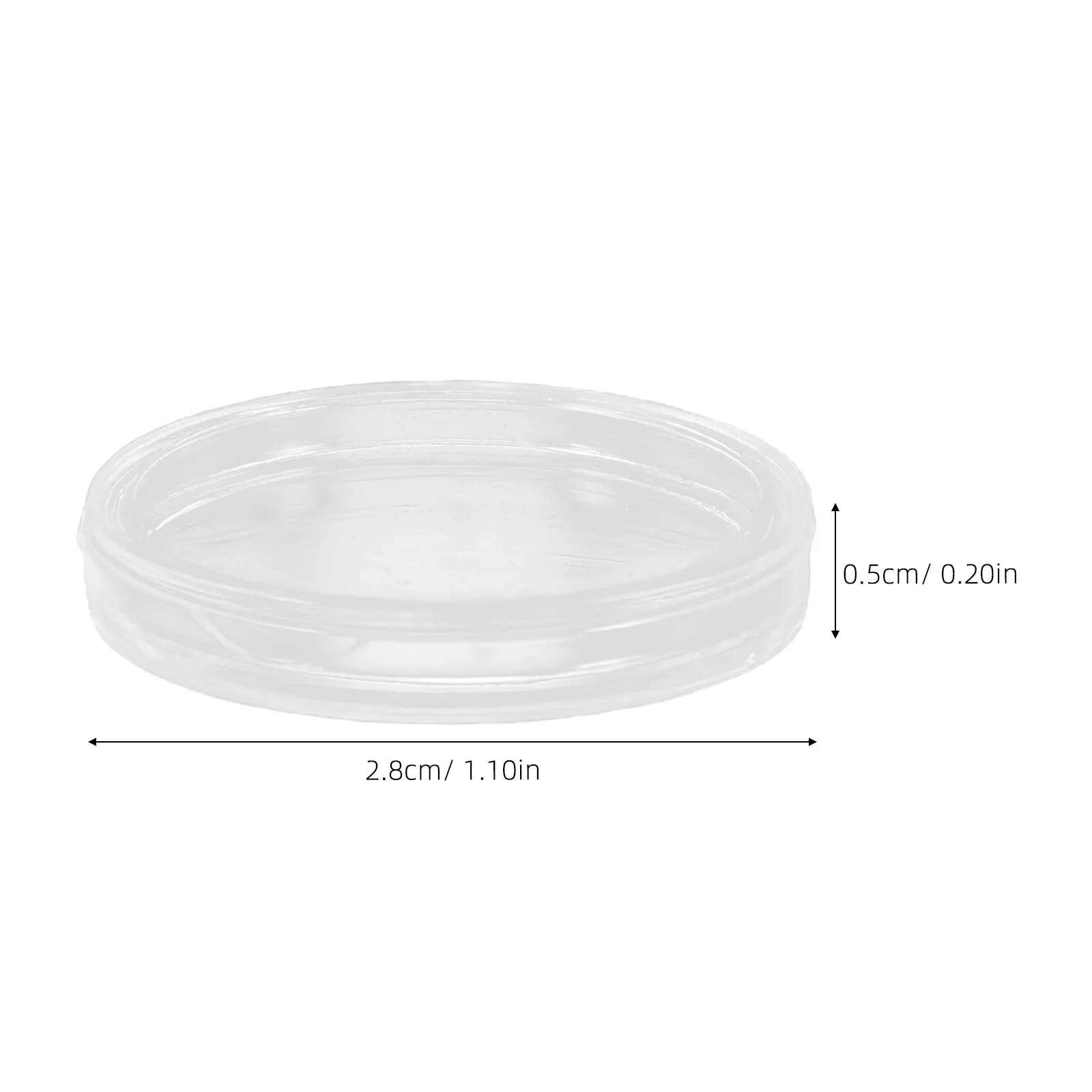 1Set 25Mm Coin Protector Case Clear Plastic Storage Container High Transparency Round Box for Collectors Easy Access Coin