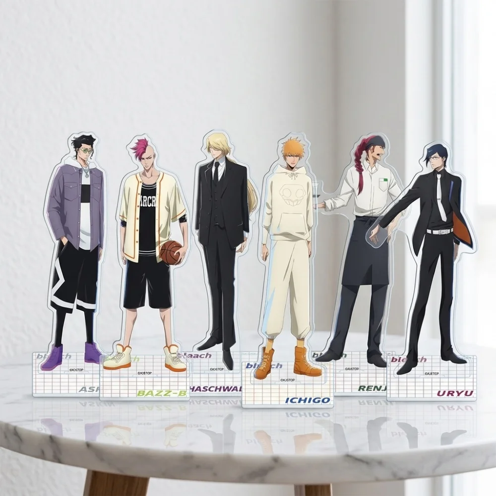 Anime BLEACH Acrylic Standee Cute Ichigo Kurosaki Shaking Figure Desktop Decoration Charm Cosplay Props Gift Keychain