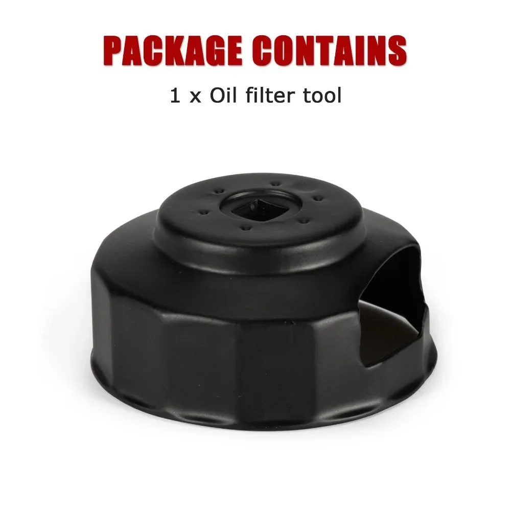 Motor Oil Filter Cap 76mm x 14 Flutes Oil Filter Wrench Installation or Removal Tool For Harley Electra Glide Road King