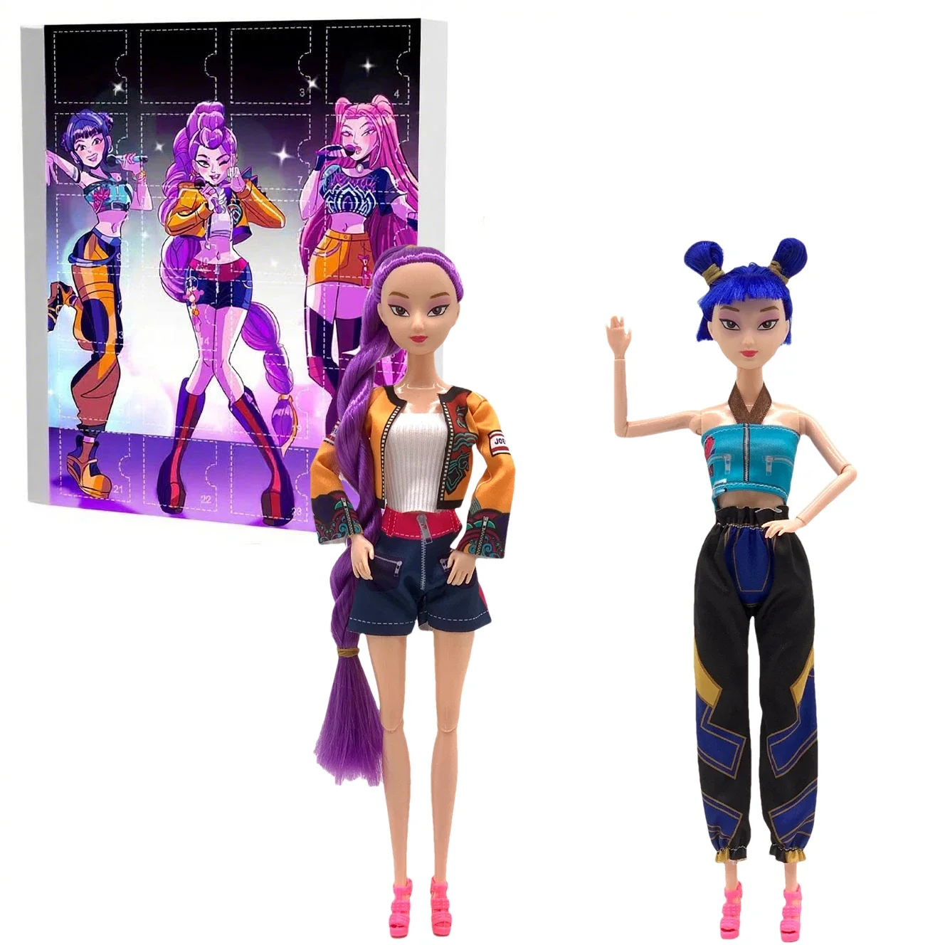 

HOT KpopDemon Hunters Action Figure New K-POP Demon Slayer Vinyl Doll Rumi Mira Zoey Desktop Ornament Toy For Kid Gifts