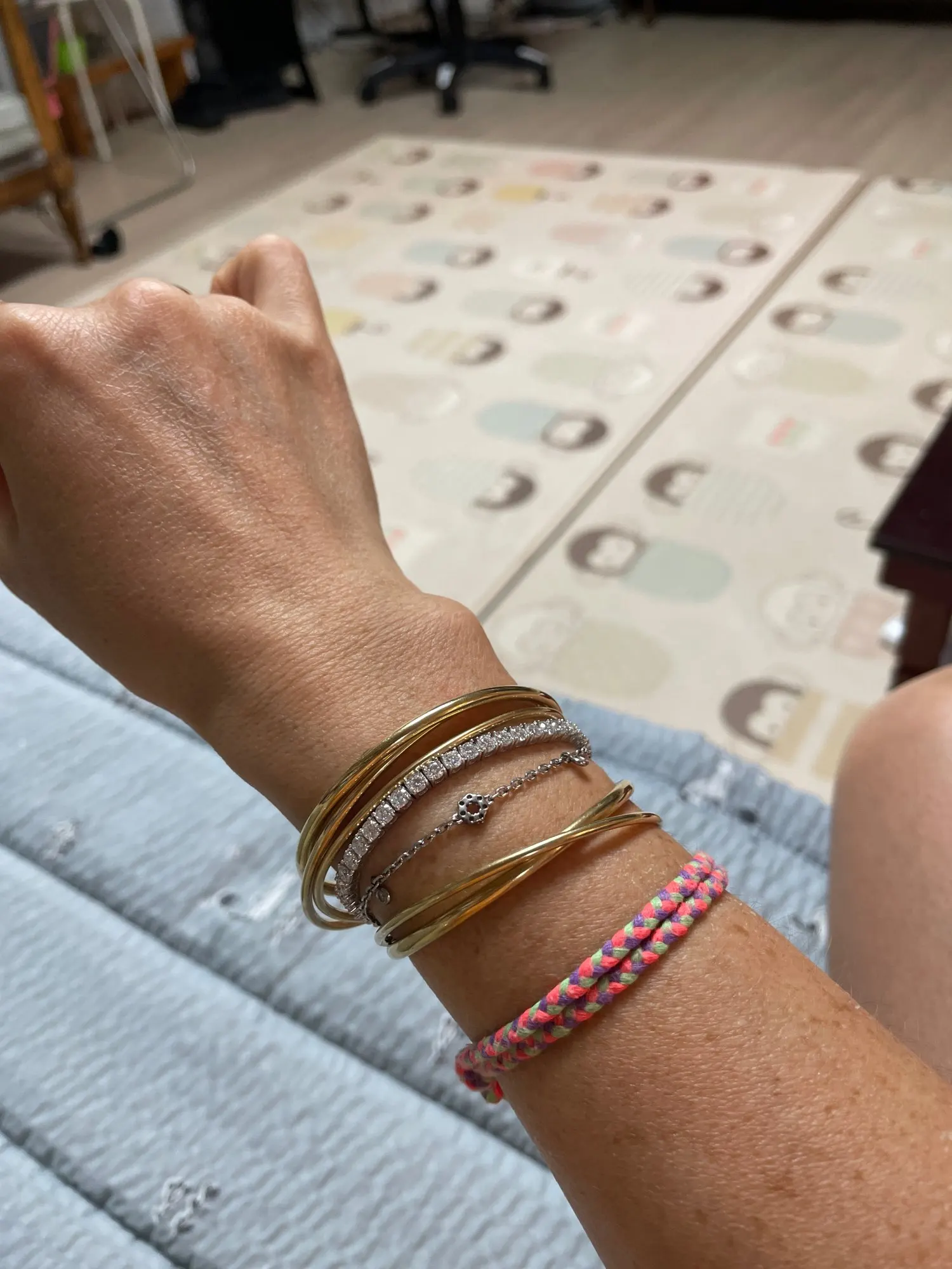 Cierre de pulsera de moissanita