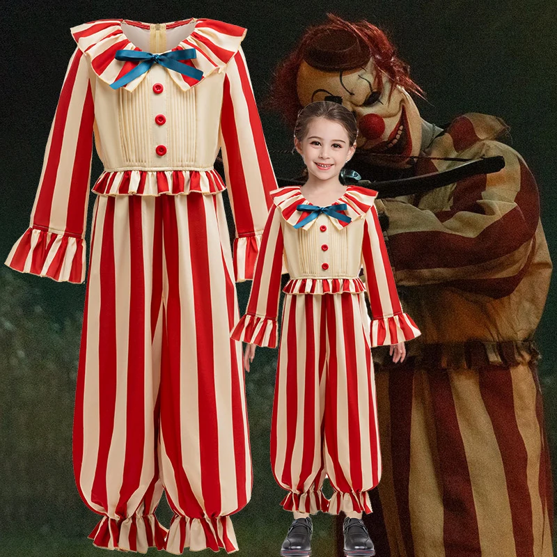 תחפושות קרנבל ילדים של קלאון סירקוס להלווין ילדים בנים בנות תינוקות יומולדת מסיבת הלווין מסיבת מסכרדה