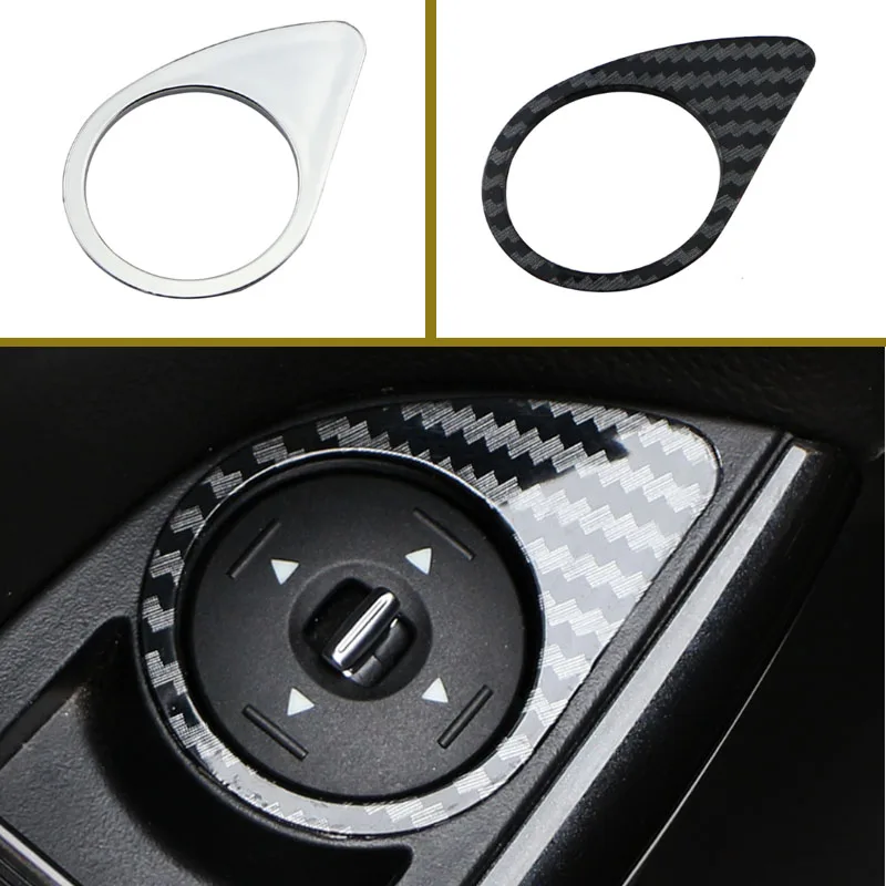 for Ford Focus 3 MK3 2012 - 2018 Stickers Accessories Car Rearview Mirror Adjustment Knob Decoration Cover Trim