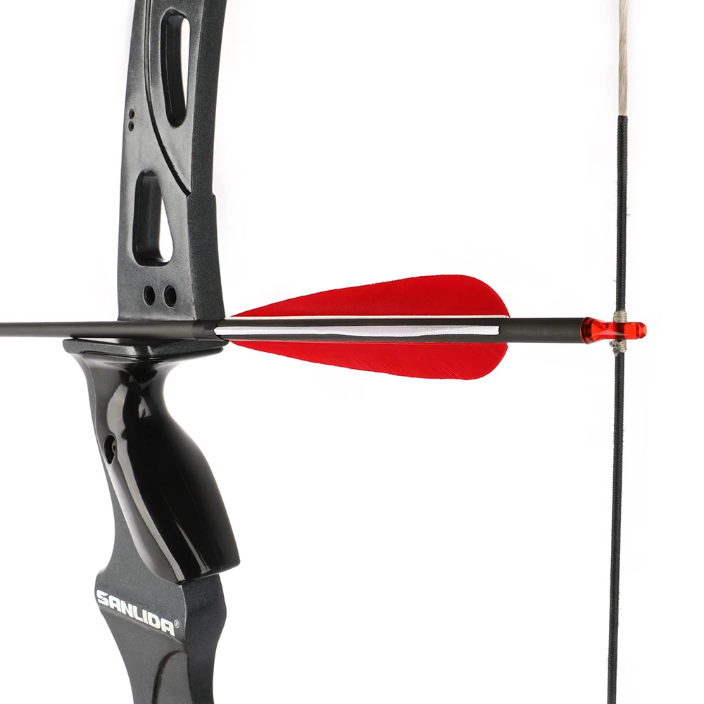 

6/12pcs 35" Pure Carbon Arrow Spine 500 600 Archery 90cm Arrow Shaft 5" Turkey Feather Compound Bow Recurve Bow Shooting Hunting