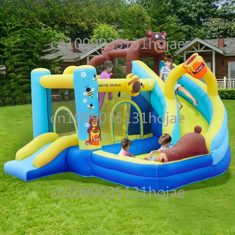

Children's Inflatable Castle Small Indoor Inflatable Slide with Safety Pad Inflatable Trampoline Slide