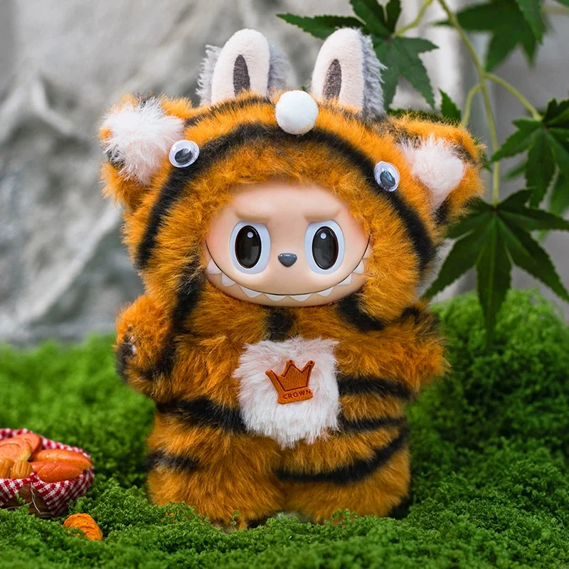 재고 있음 Labubu 액세서리 V1 V2 V3에 적합한 옷 Labubu 크리스마스 사슴 세트 Labubu 빨간 옷 크리스마스 패션 선물