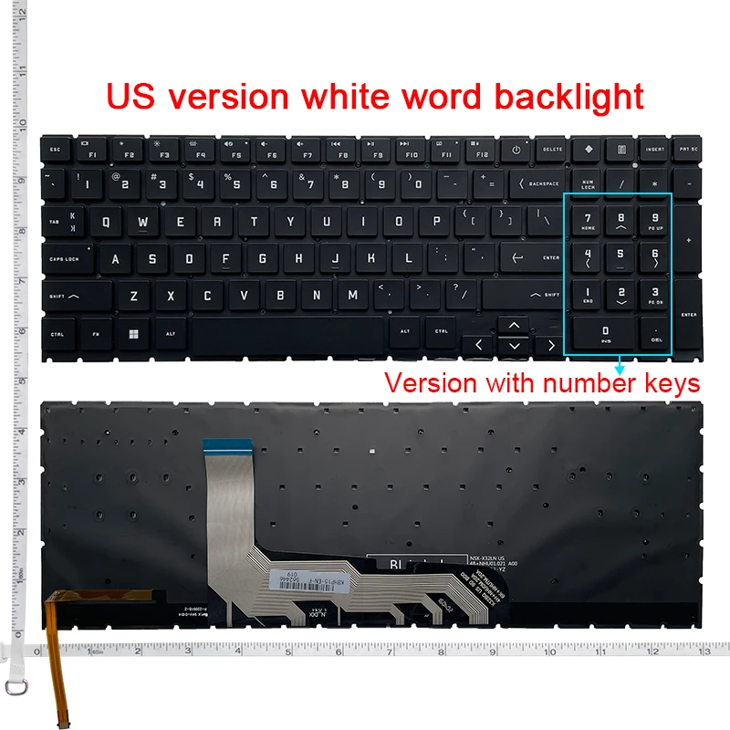 

US NEW keyboard For HP TPN-Q236 Q265 Q267 Q238 15-EN 15-EK 16-B 16-C English laptop