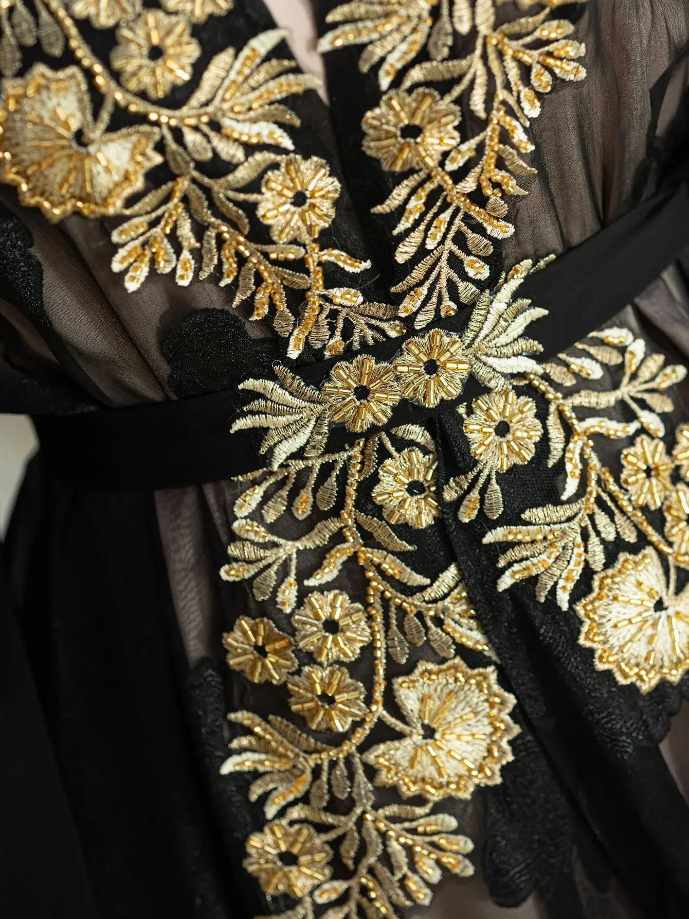 Vestido Eid para mujer, conjunto de 2 piezas con bordado de encaje, caftán Abaya musulmán con cordones, bata de fiesta Jalabiya Ramadán Dubai 2025, Vestidos Largos