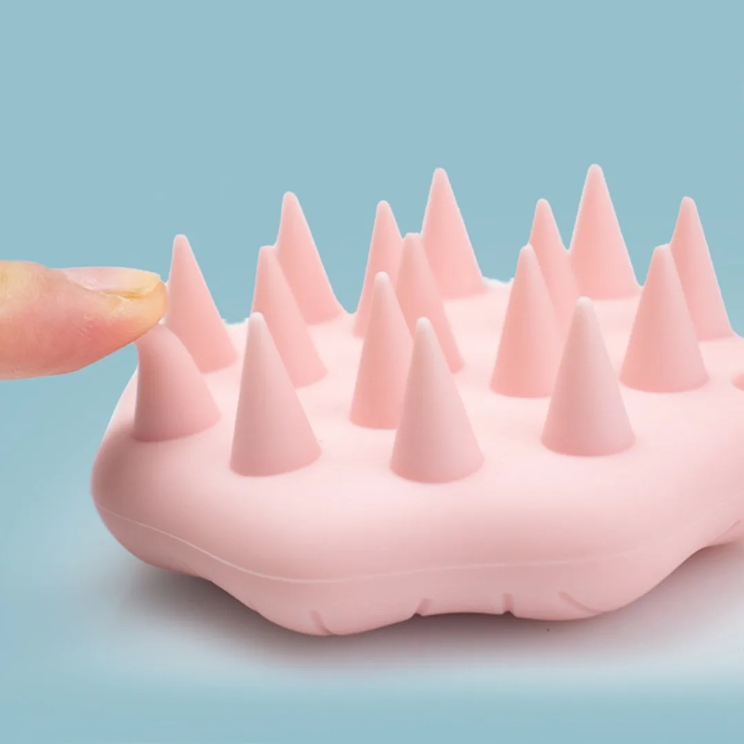 Silikon Kopf Kopfhaut Massage Kamm Haar Waschen Pinsel Kopfhaut Massager Shampoo Pinsel Dusche Kamm Bad Pinsel Salon Friseur Werkzeuge