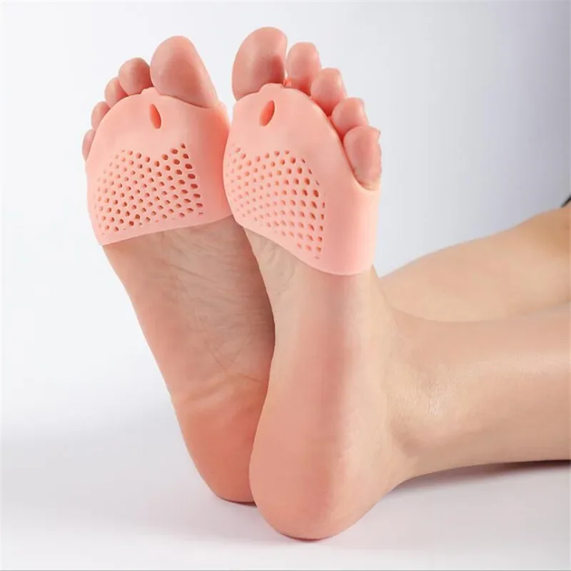 Separador de dedos de silicona para piezas, Corrector de Hallux Valgus, Protector ortopédico para juanetes, almohadilla para el antepié, calcetines para el cuidado de los pies y pedicura, 2 unidades