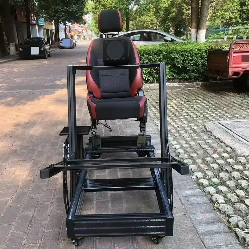 Hot Sale OEM Aluminum Profile VR Driving Simulator DIY Extreme Motion Gaming Seat Bracket Diy Racing Cockpit Rig