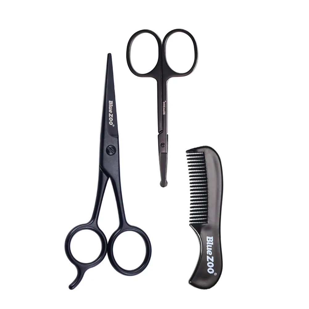 

Beard Scissors Mustache Grooming Kit Suite Trimming Products Comb Men Care Tool Tools