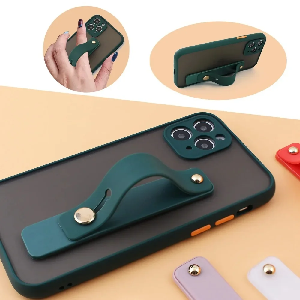Multi-functional Finger Grip Phone Stand Wrist Band Phone Holder Push Back Sticked Socket Bracket For iPhone 16 Samsung Xiaomi - Image 6