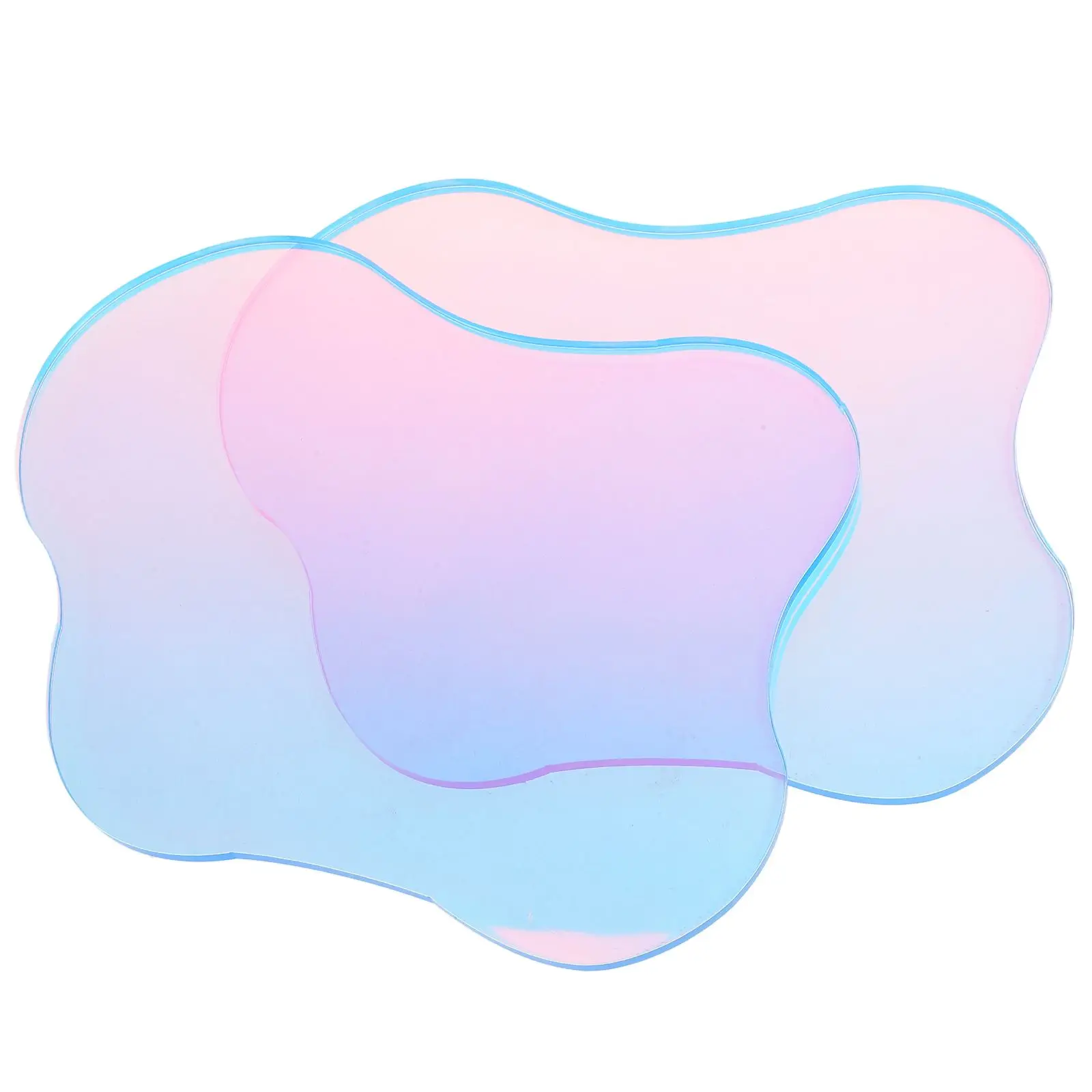 

2 Pcs Coasters Decorative Plates Irregular Shape Protective Pad Creative Shooting Prop Storage Tray Creative Prop