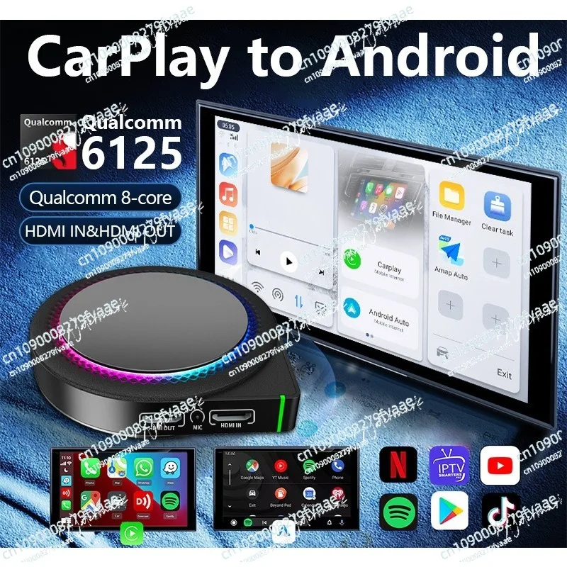 GT6Pro Wireless Box Android 13 Qualcomm Octa-Core Supports HDMI Input and Output