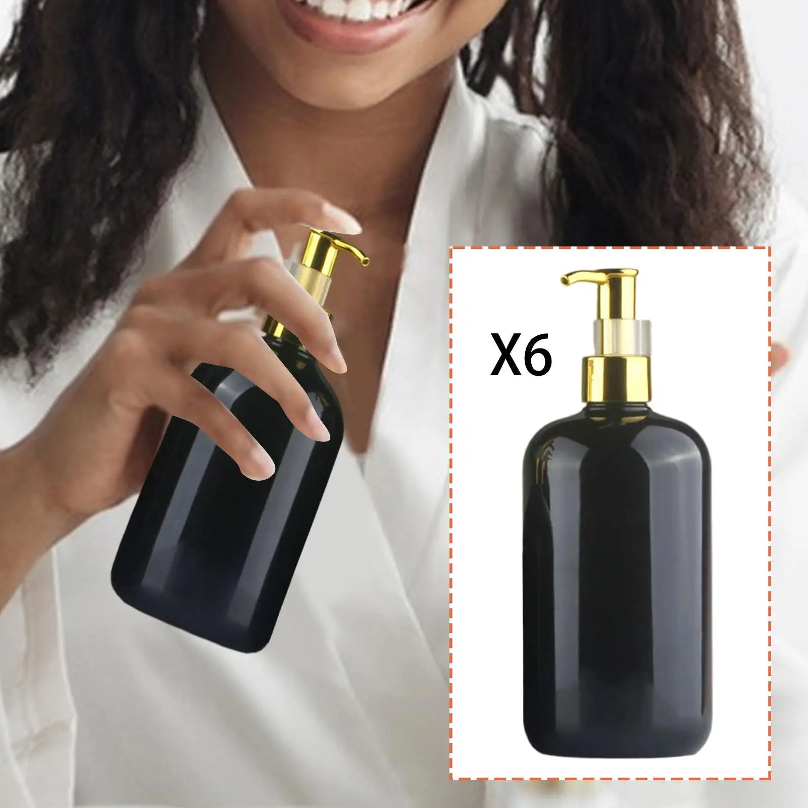 

Refillable Pet Plastic Pump Bottle Dispenser Bathroom Hand Soap Container Modern Design for Kitchen and Restroom