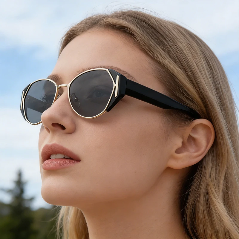 

1/2/5Pcs/Set Oval Sunglasses For Men Women Fashion Outdoor Accessory Sun Glasses Unisex Photography Driving Eyeglasses UV400