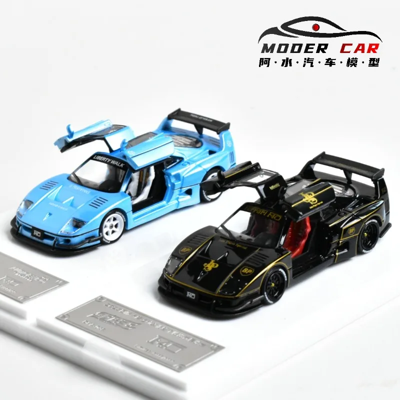 

King Car 1:64 F40 Выставочное издание Модель автомобиля из сплава с закрывающейся дверью и дверью, игрушка для мальчиков, коллекционное украшение для взрослых.