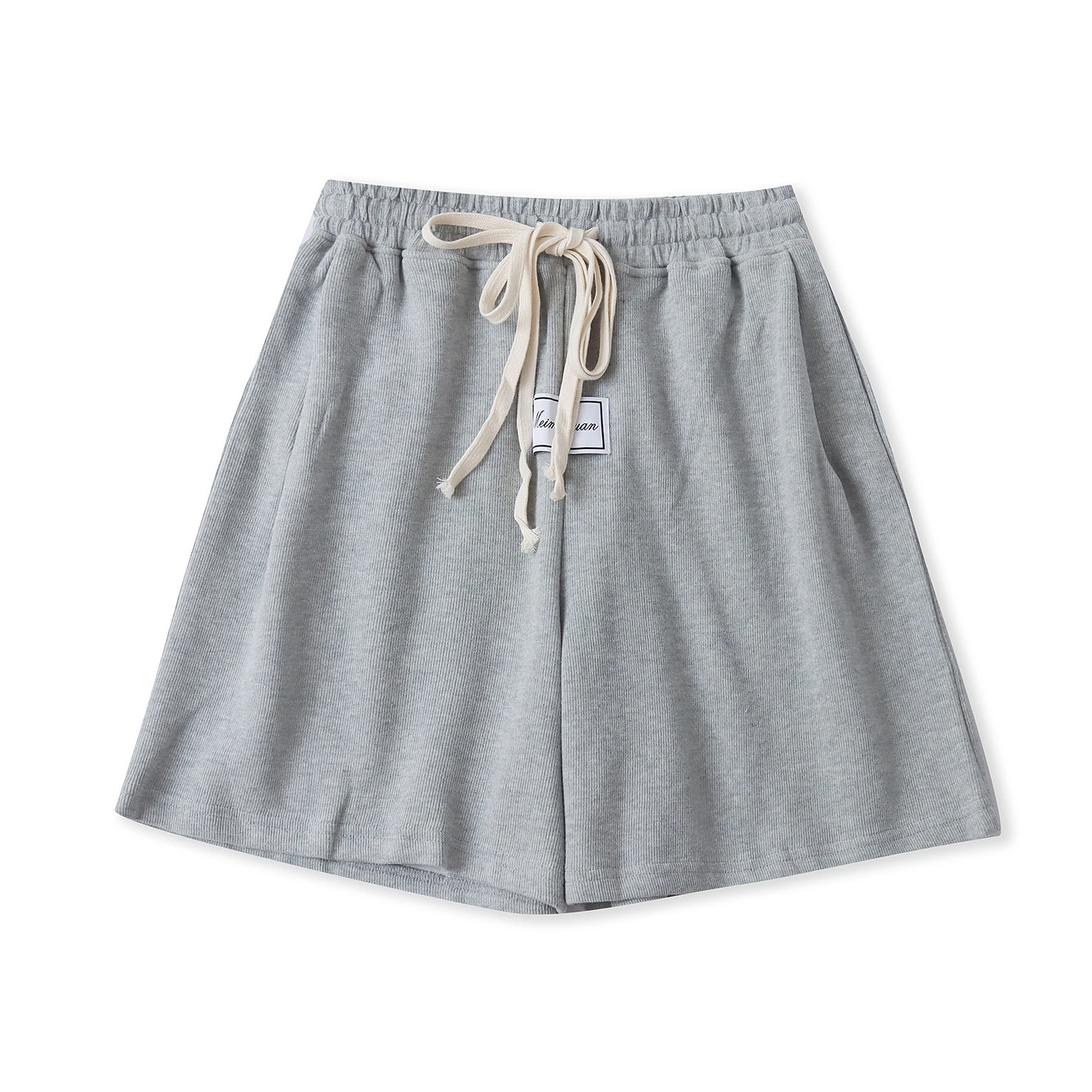 

Casual High Waist Sport Shorts Women's Summer New Style Loose Fit Double Drawstring Label Sweatpants Ladies Premium Fashion