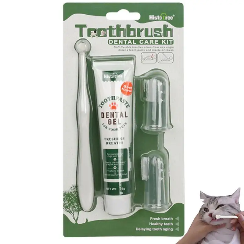 

Dog Tooth Brushing Kit Removes Tough Teeth Stains Effective Remover Brushes And Toothpaste For Dogs And Cats Dog Supplies