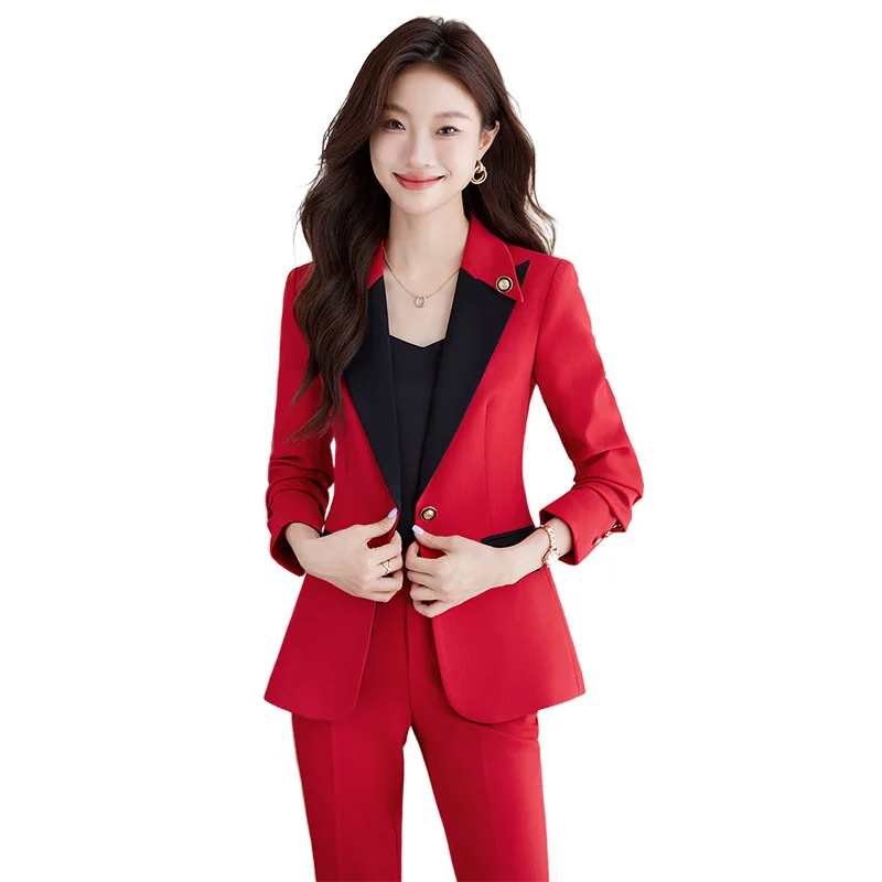 White Suit Set for Women2024Spring and Autumn New Professional Wear Elegant White-collar Business Formal High-end Suit Jacket