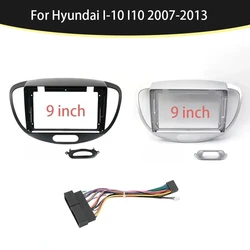 현대 I-10 I10 2007-2013 용 자동차 2Din 오디오 페이스 플레이트 근막 프레임 9 