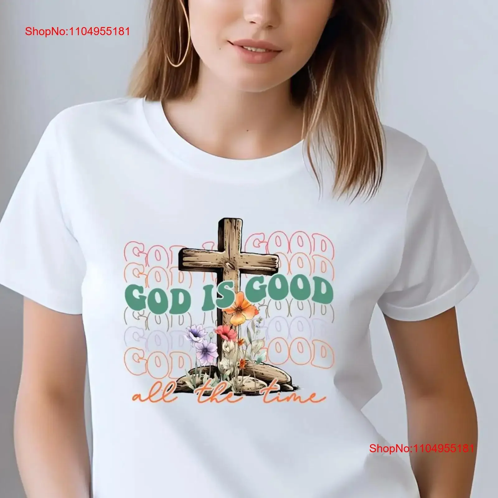 

God is Good Христианские библейские стихи Белла Холщовая футболка с круглым вырезом DTF 92037 винтажная стираная универсальная футболка с рисунком Мягкая мода