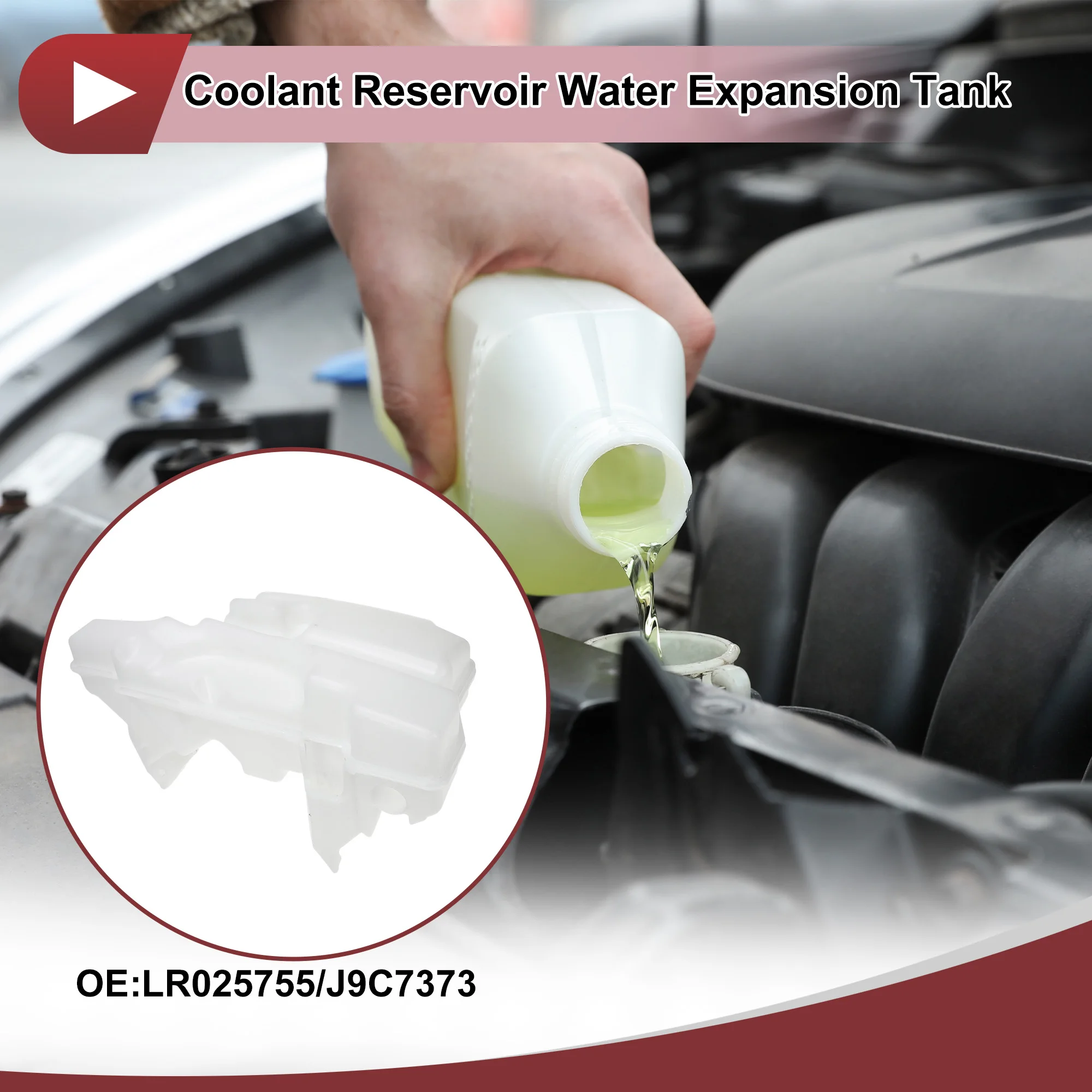 UXCELL Engine Coolant Reservoir Water Expansion Tank for Land Rover Discovery Sport Coolant Bottle No.LR025755/J9C7373