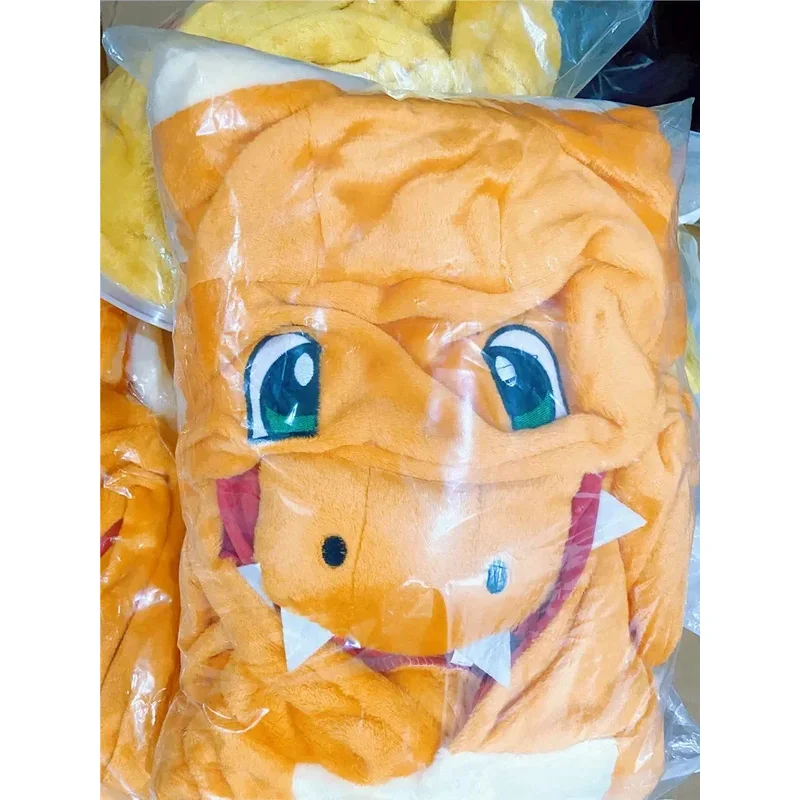 TAKARA TOMY Charmander Dragon Kigurumi детский фланелевой костюм на молнии для косплея на Хэллоуин, детский дракон, Рождественский подарок, одежда для сна