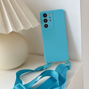 Crossbody -Halsketteabdeckung für Samsung Galaxy, weiche Silikonkabelabdeckung für A32, A22, A12, A52, S21, S20, Fe, S22, S23 Ultra Plus 6 Hauptverkäufe CAPA Samsung A12 Marken - №3