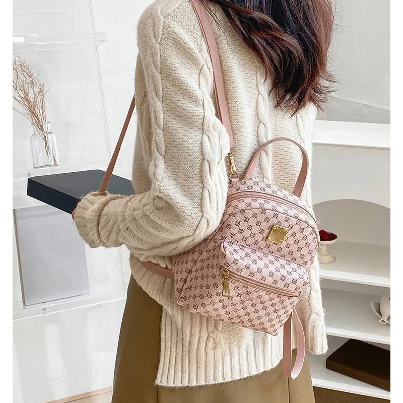 1pcs Solid Colour Single Shoulder New Tide Fashion PU Ladies Handbag Cute Crossbody Cat Pattern Women Bag