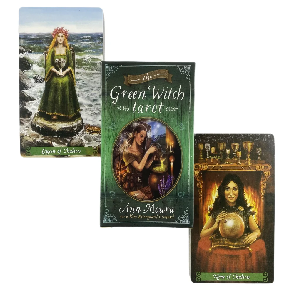 78 Stück The Green Witch Tarotkarten Deck Family Party Brettspiel Oracle Spielkarte