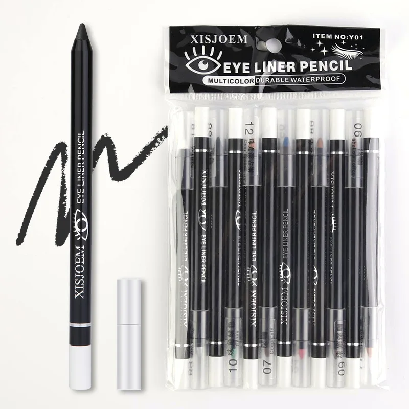 ชุดดินสอเขียนขอบตาหลากสี - กันน้ำ ไม่เลอะเทอะ แมตต์และชิมเมอร์ เม็ดสีแน่นสำหรับการแต่งหน้าทุกวัน/งานปาร์ตี้