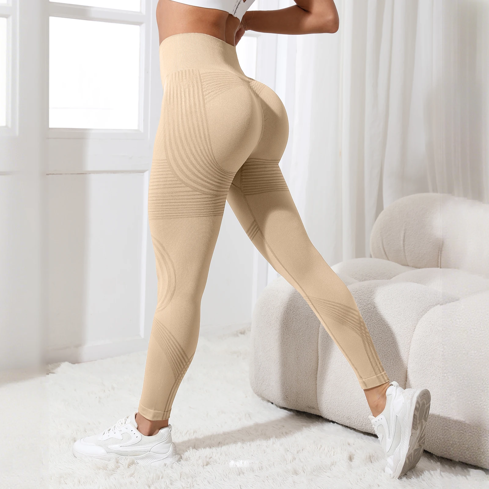 Women Scrunch Butt Lifting Seamless Leggings Booty High Waisted Workout Yoga Pants