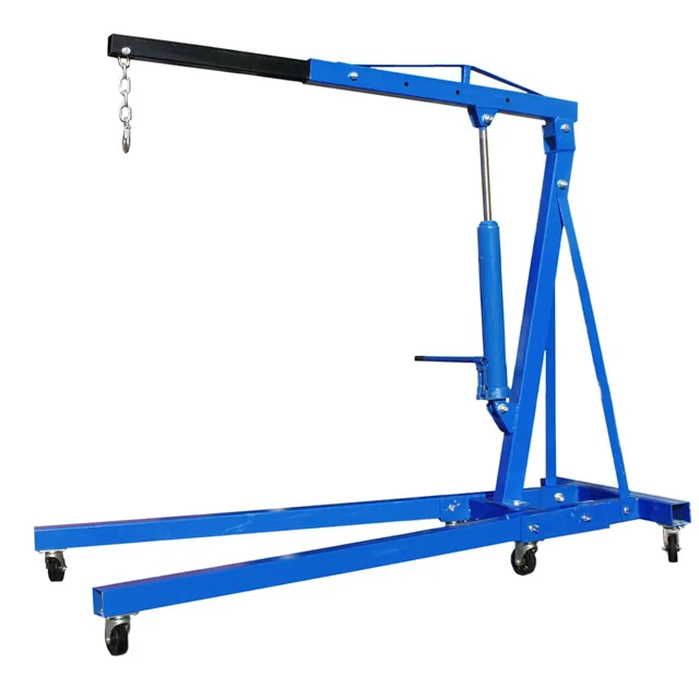 

Portable Hydraulic Folding Crane for Engine Lifting 2 Ton 3 Ton Auto Repair Mobile Hoist