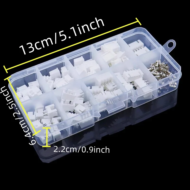 230pcs XH2.54 2p 3p 4p 5 Pin 2.54mm Pitch Terminal Kit/Housing/Needle Holder