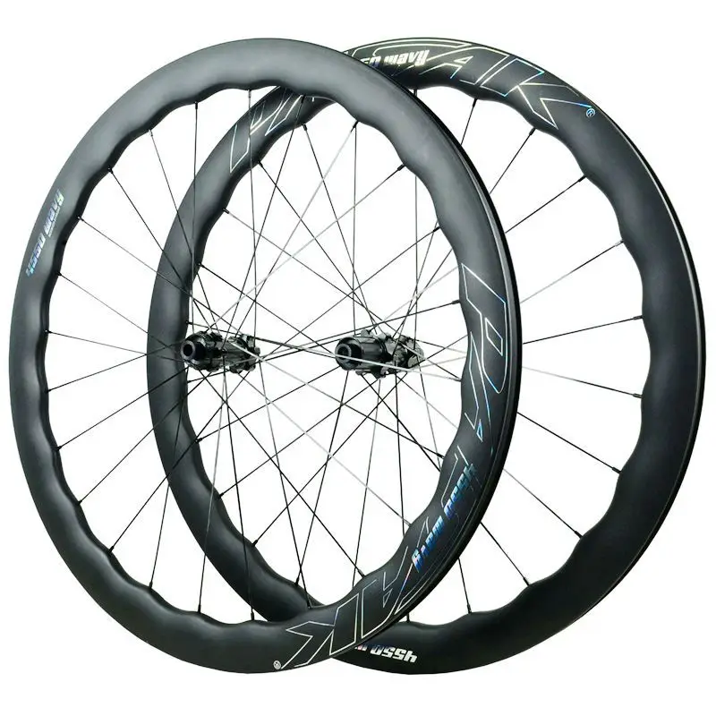 

Pasak Road Bike Gravel 700C Wheelset Carbon Fiber Wheel Set 24h Center Lock Disc Brake Ratchets 54T Tubeless Rim Presta Valve