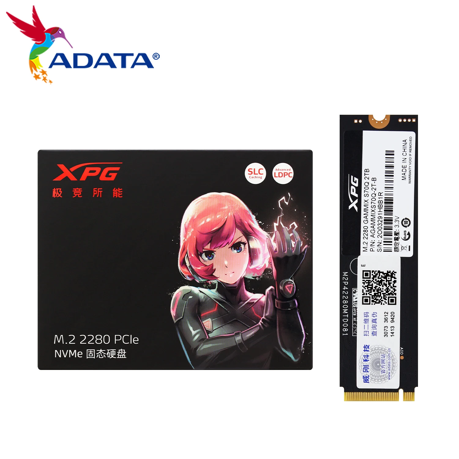 

ADATA XPG M2 2280 PCIe4.0 NVMe SSD GAMMIX S70Q 1TB 2TB Internal Hard Drive Max 7000Mb/s Solid State Drive for PS5 Laptop Desktop