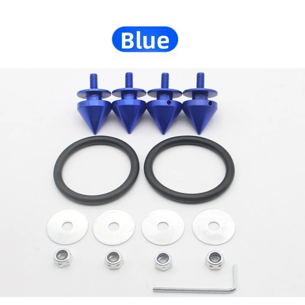 1Set Sharp Pointed Aluminum Spike Universal Aluminum Quick Release Screw Fasteners Car Modification Conical Fasteners