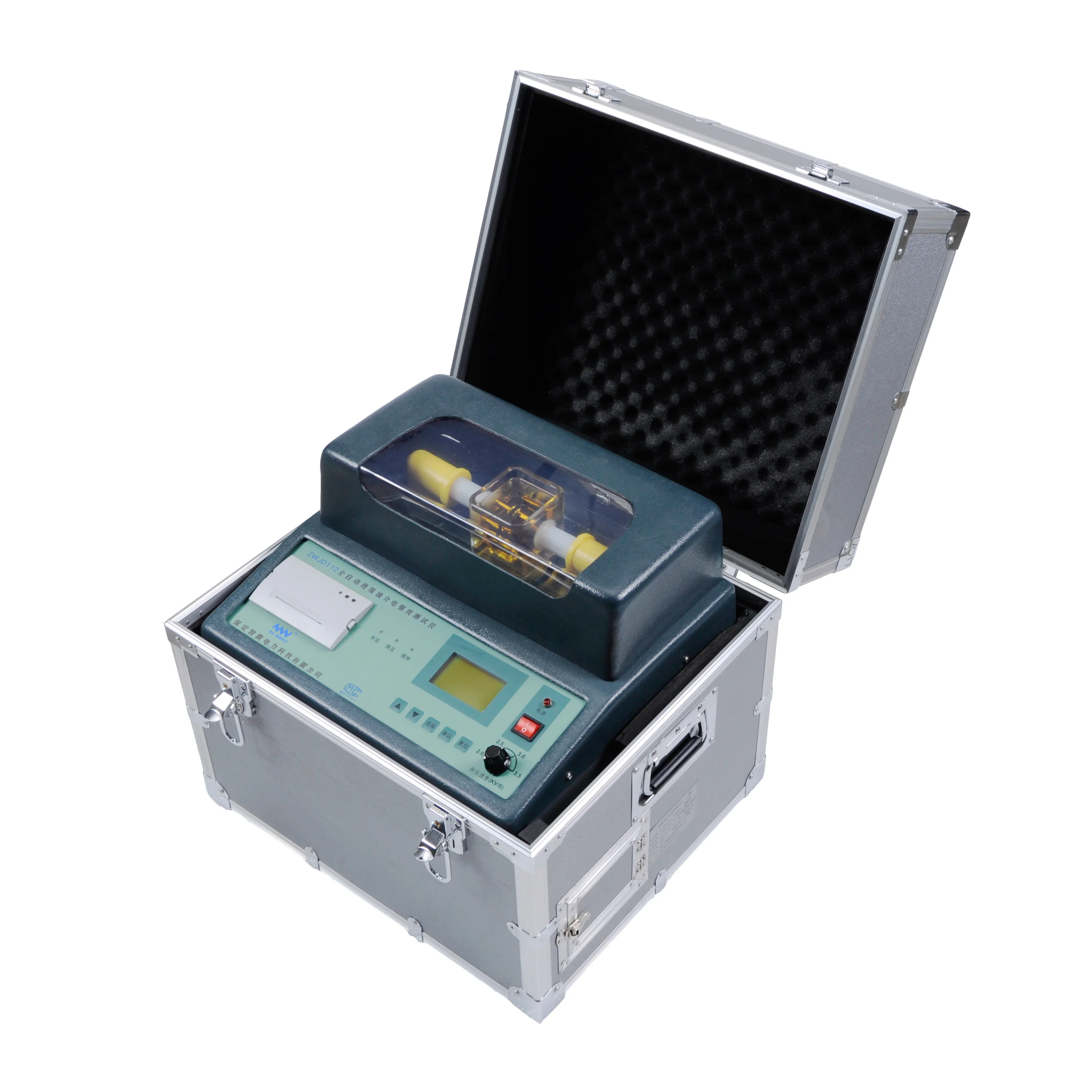 Portable transformer oil breakdown voltage tester 80kV, 1 year warranty